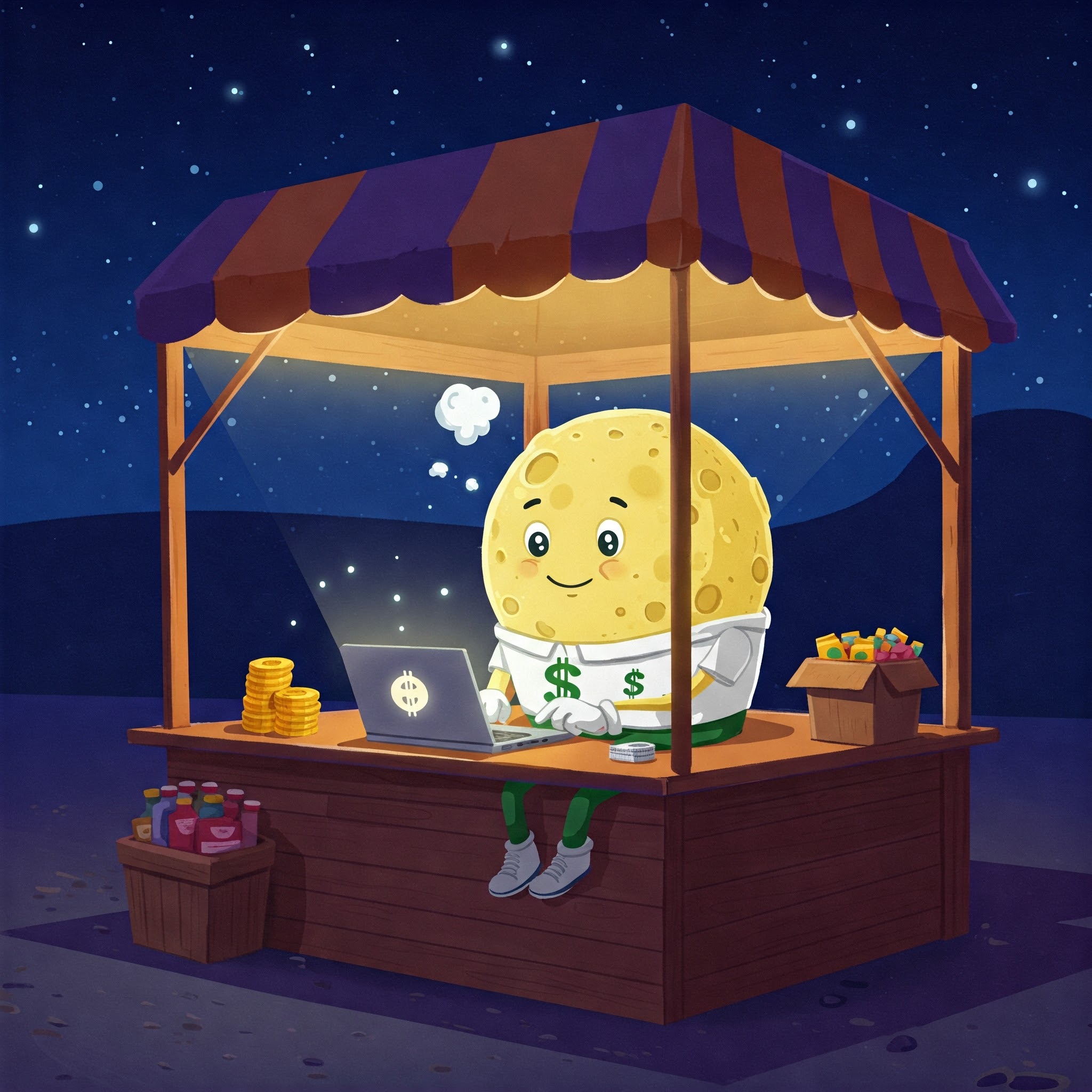 Ilustrasi AI memberikan saran strategi bisnis